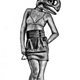 Illustration for article titled Paleontological pin-up girls have dinosaur skulls for heads